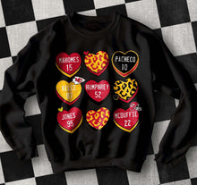 Load image into Gallery viewer, Chiefs Stacked Hearts TRANSFER KPI JAN 25
