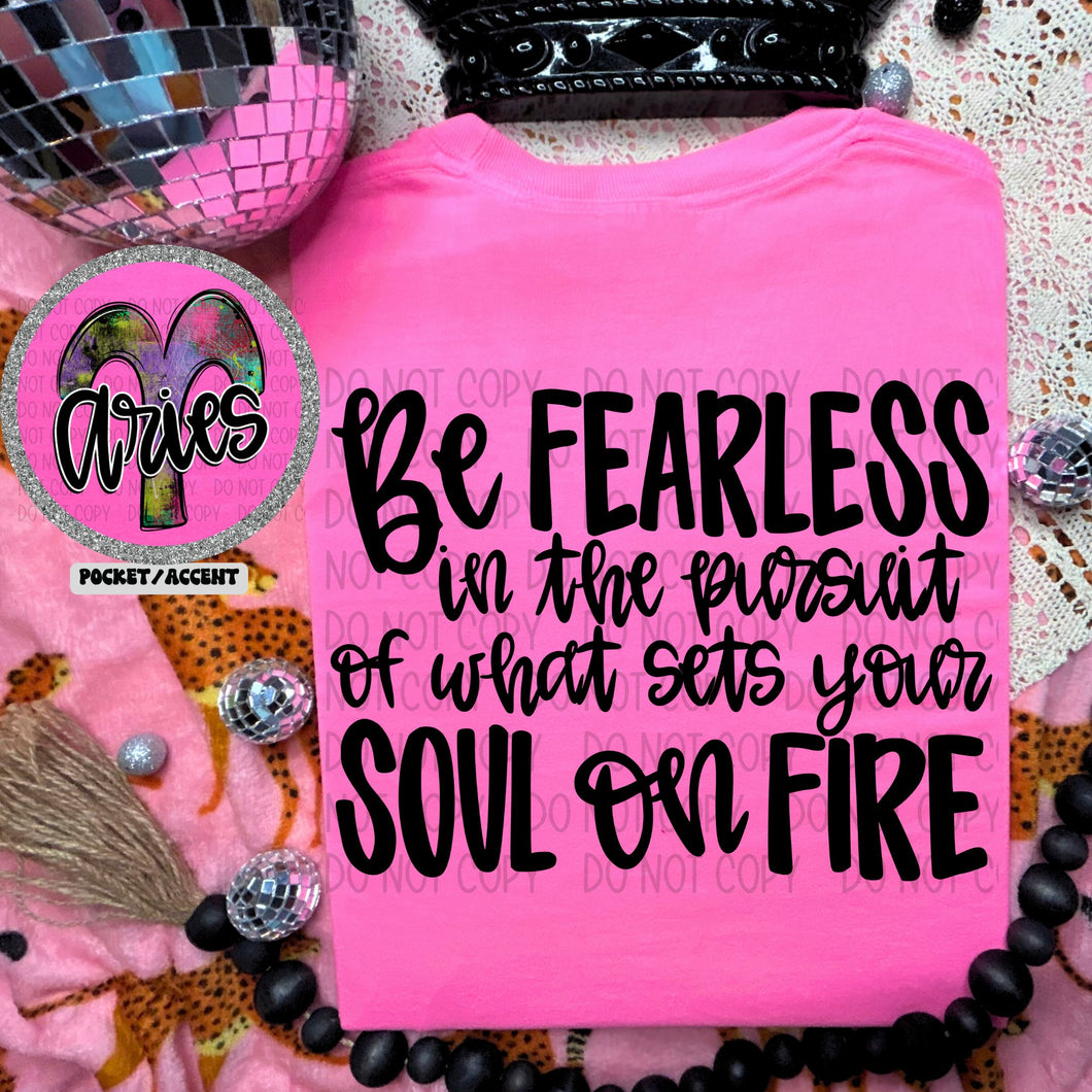Be Fearless Z_diac With Pocket DROPDOWN TRANSFER SWD MAR