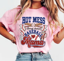 Load image into Gallery viewer, Hot Mess Baseball Mama TRANSFER
