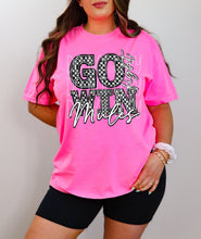Load image into Gallery viewer, Go Fight Win Checkered Rhinestone Mascots DROPDOWN TRANSFER FDC 24
