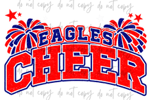 Load image into Gallery viewer, Cheer Glitter Poms Mascots TRANSFER CYBER JUNE 26
