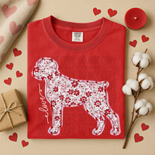 Load image into Gallery viewer, Valentine Red Floral Dog Breed Option DROPDOWN TRANSFER SWD DEC 25
