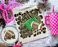 Load image into Gallery viewer, Snap Tackle Repeat Football Leopard Field Mascots Dropdown TRANSFER CAP JUNE 25
