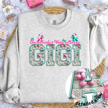 Load image into Gallery viewer, Somebody’s Very Merry Title Faux Embroidery (DROPDOWN) TRANSFER
