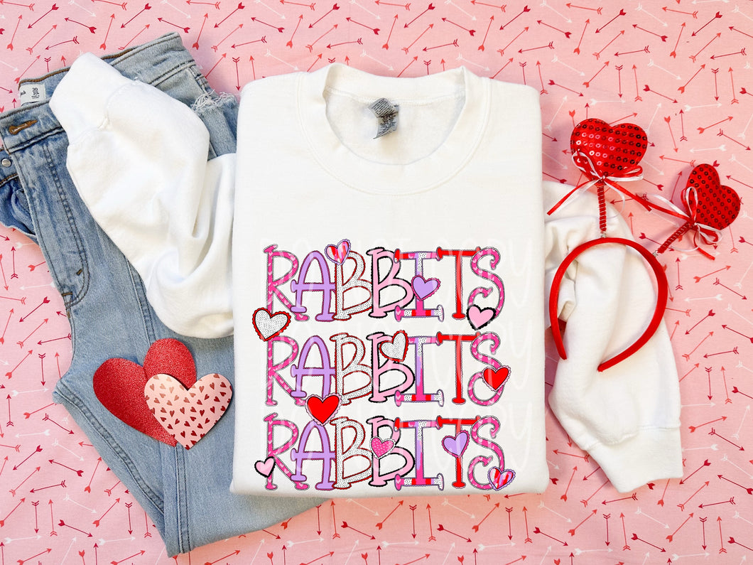 Valentine’s Skinny Stacked Mascot Dropdown TRANSFER PHDC