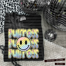 Load image into Gallery viewer, Rainbow Checker Happy Stacked Mascots Dropdown TRANSFER CAP JUNE 25
