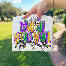 Load image into Gallery viewer, It’s Mardi Gras Y’all Polka Checker Beads TRANSFER SDD JAN 26
