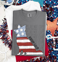 Load image into Gallery viewer, Patriotic Dog Designs Black Text SWD MAY DROPDOWN TRANSFER
