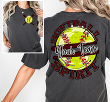 Load image into Gallery viewer, Softball Spirit With Pocket Customized DROPDOWN DTF TRANSFER BIA

