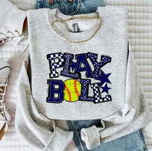 Load image into Gallery viewer, So Sporty Play Ball Softball DROPDOWN TRANSFER BIA
