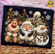 Load image into Gallery viewer, Camo Santa Reindeer Snowman TRANSFER TUESDAY
