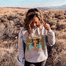 Load image into Gallery viewer, Stay Humble And Kind Plaid Cowgirl TRANSFER KAYNDI 25
