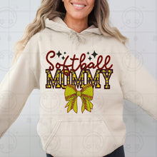 Load image into Gallery viewer, Softball Names Bow Faux Embroidery TRANSFER HMWK JAN
