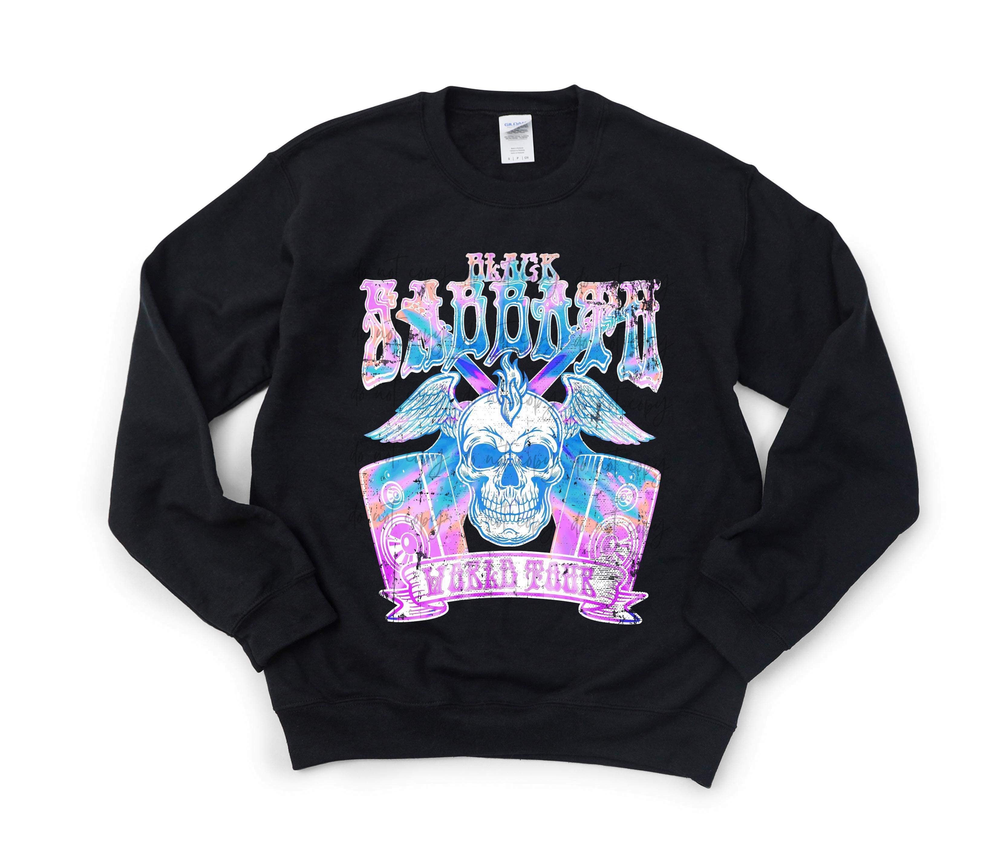 Sab Merch Bl_ck Sab_ath World Tour TRANSFER – Sassy Sublimation & Screen Prints