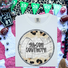 Load image into Gallery viewer, Leopard Volleyball Background Mascot Dropdown TRANSFER CAP FEB
