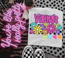 Load image into Gallery viewer, Preppy Bright Floral Mascot Dropdown TRANSFER CAP MAY
