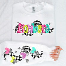 Load image into Gallery viewer, Bright Checkered Mascot With Sleeve Option DTF TRANSFER CSD
