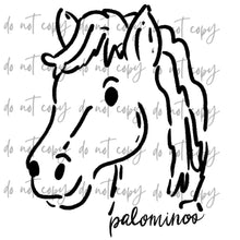 Load image into Gallery viewer, Doodle Single Color Mascots Dropdown TRANSFER
