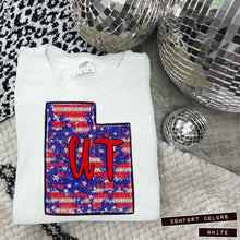 Load image into Gallery viewer, RWB Glitter States (all 50 states available) TRANSFER CAP APR
