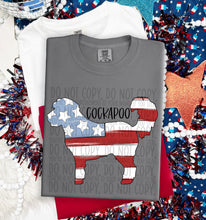Load image into Gallery viewer, Patriotic Dog Designs Black Text SWD MAY DROPDOWN TRANSFER
