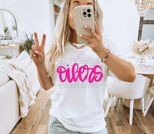 Load image into Gallery viewer, Pink Handlettering Mascot Dropdown TRANSFER CAP FEB
