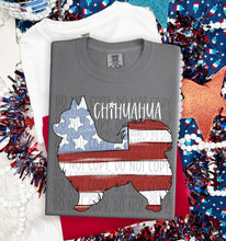 Load image into Gallery viewer, Patriotic Dog Designs White Text SWD MAY DROPDOWN TRANSFER
