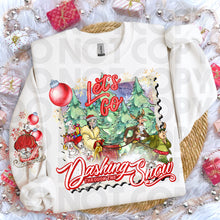 Load image into Gallery viewer, Dashing Through The Snow Character Dropdown SLEEVE OPTION DROPDOWN TRANSFER RHD NOV 25
