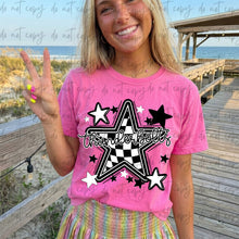 Load image into Gallery viewer, Checkered Star BW Mascots  DROPDOWN TRANSFER ET APR 26
