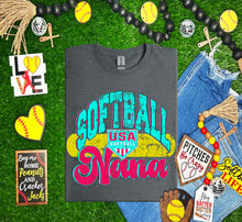 Load image into Gallery viewer, Distressed Softball Family DROPDOWN TRANSFER MAR 26
