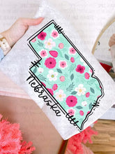 Load image into Gallery viewer, Pink Floral States (all 50 states available) TRANSFER CARTER MAR 26
