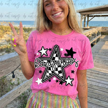 Load image into Gallery viewer, Checkered Star BW Mascots  DROPDOWN TRANSFER ET APR 26
