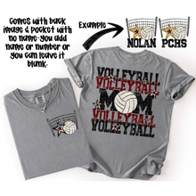 Load image into Gallery viewer, Volleyball Mom Customizable DROPDOWN With Pocket TRANSFER SDD AUGUST

