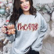 Load image into Gallery viewer, Merry Faux Glitter Script TRANSFER ECHT
