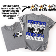 Load image into Gallery viewer, Soccer Mom Customizable DROPDOWN With Pocket TRANSFER SDD AUGUST
