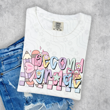 Load image into Gallery viewer, Pastel Pencil Checker School Grades DROPDOWN TRANSFER DDD JULY 25
