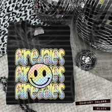 Load image into Gallery viewer, Rainbow Checker Happy Stacked Mascots Dropdown TRANSFER CAP JUNE 25
