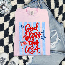 Load image into Gallery viewer, God Bless The USA Light Blue Stripes TRANSFER TCC ET MAR 26
