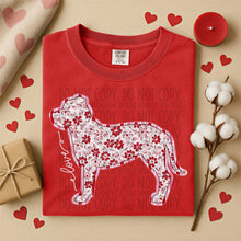 Load image into Gallery viewer, Valentine Red Floral Dog Breed Option DROPDOWN TRANSFER SWD DEC 25
