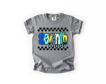 Load image into Gallery viewer, Checker Blue Pencil Plaid School Grades DROPDOWN TRANSFER
