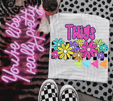 Load image into Gallery viewer, Preppy Bright Floral Mascot Dropdown TRANSFER CAP MAY
