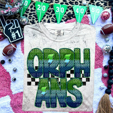 Load image into Gallery viewer, Blue Green Electric Check Mascot Dropdown TRANSFER CAP MAR
