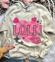Load image into Gallery viewer, Candy Heart Lips Faux Embroidery Titles DROPDOWN TRANSFER HMWK DEC
