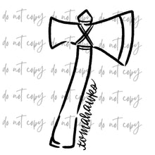 Load image into Gallery viewer, Doodle Single Color Mascots Dropdown TRANSFER
