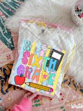 Load image into Gallery viewer, Pastel Stripes Pencil Apple School Grades &amp; Occupations DROPDOWN TRANSFER CARTER JUNE 26
