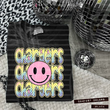 Load image into Gallery viewer, Rainbow Checker Pink Happy Stacked Mascots Dropdown TRANSFER CAP JUNE 25
