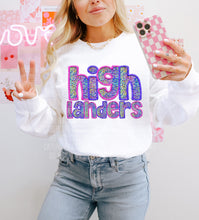 Load image into Gallery viewer, Pink And Purple Glam Mascot Dropdown TRANSFER CAP

