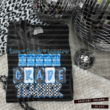 Load image into Gallery viewer, Blue Checker Grades Teacher DROPDOWN TRANSFER CAP MAY 25
