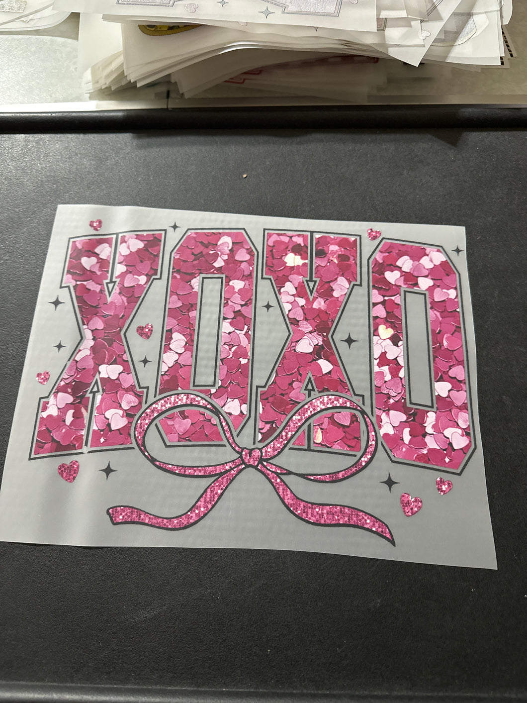 XOXO Heart Bow RTS DTF TRANSFER