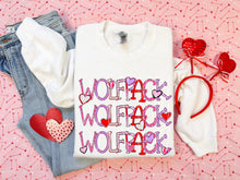 Load image into Gallery viewer, Valentine’s Skinny Stacked Mascot Dropdown TRANSFER PHDC

