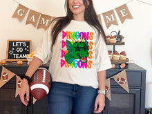 Load image into Gallery viewer, Bright Stacked Mascots Star Eyes DROPDOWN TRANSFER TSC 24

